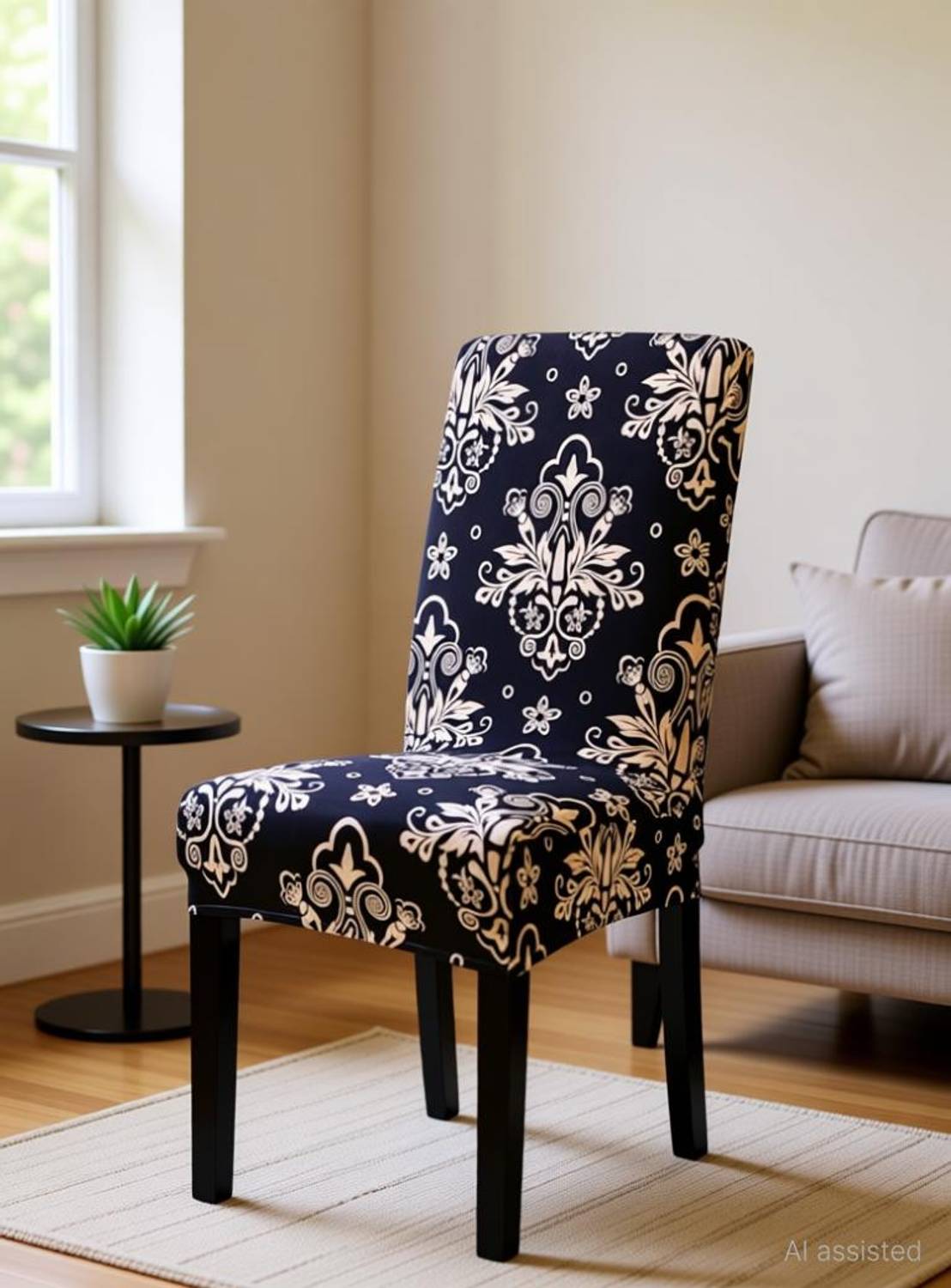 GANGAWANI Polycotton 4 Seater Chair Floral Cover