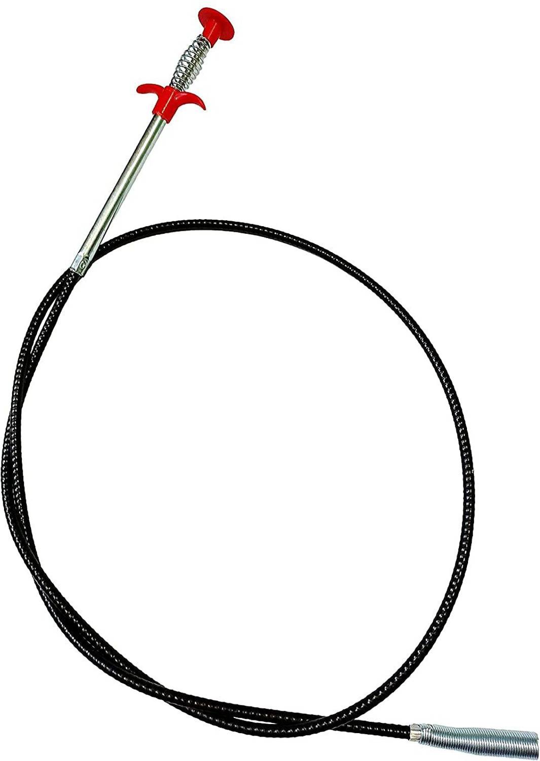 navjai Drain Pipe Cleaning Spring Stick, Hair Catching Cleaning Claw Wire, Sink Cleaning Stick Sewer Sink Tub Dredge Remover, Spring Drain Pipe Basin Cleaner Tool (160 cm) Multi-purpose Plunger