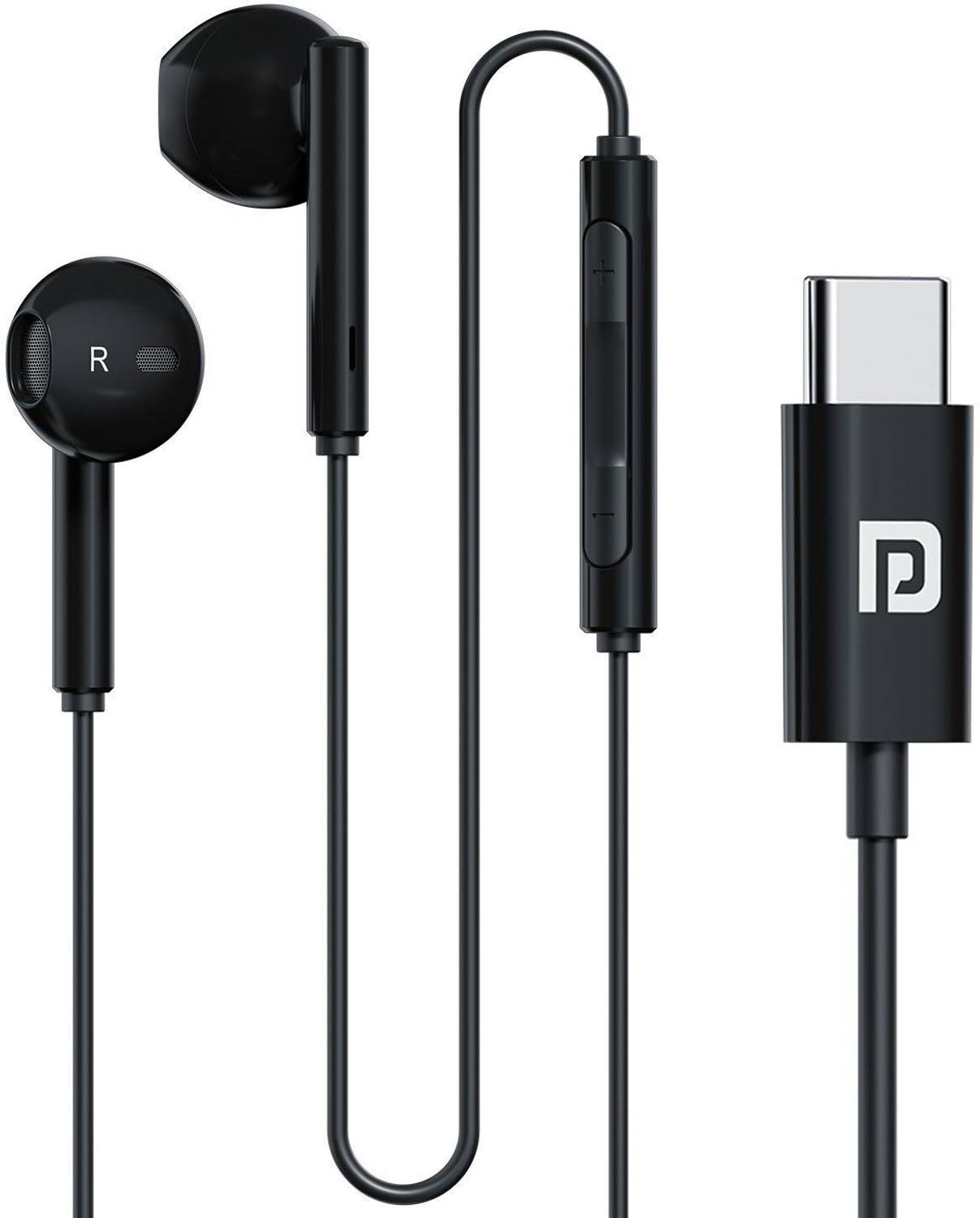 Portronics Conch Theta C Type C Wired Earphone With HD Quality In-Line Mic, 14.2mm Driver Wired
